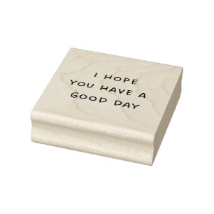 Ik hoop dat je een goede dag hebt Minimalistisch Rubberstempel
