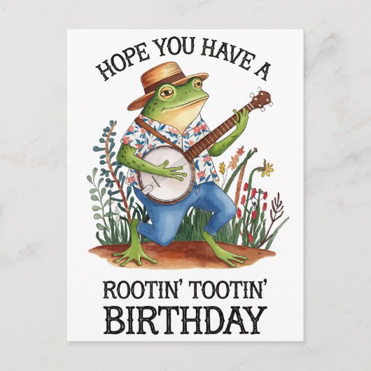 Ik hoop dat je een Rootin' Tootin' verjaardagskikk Briefkaart (Voorkant)
