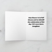 IK HOOP DAT JE ERG GELUKKIG BENT, DOCHTER KAART (Binnen)