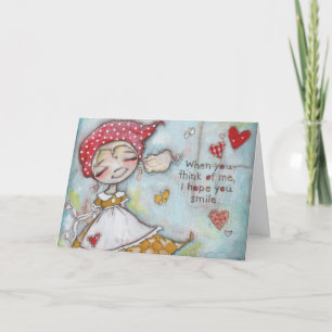Ik hoop dat je glimlacht - Wenskaart Kaart