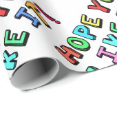 Ik hoop dat je het leuk vindt cadeaupapier (Rol Hoek)