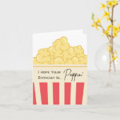 Ik hoop dat je jarig bent Poppin' - Pun Kaart (Gele Bloem)
