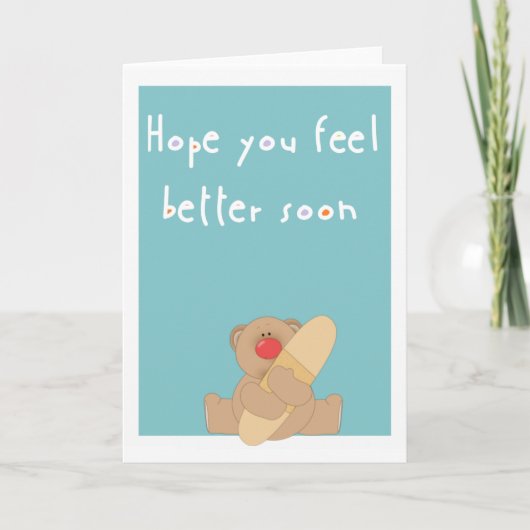 Ik hoop dat je je beter voelt kaart (Voorkant)
