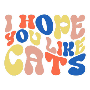 Ik hoop dat je katten leuk vindt Retro stijl zands Zandsteen Onderzetter