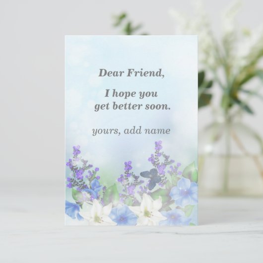 Ik hoop dat je snel beter wordt Kaart (Staand voorkant)