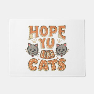 Ik hoop dat je van katten houdt deurmat