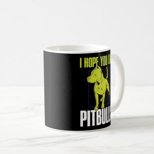 Ik hoop dat je van pitbulls houdt koffiemok (Voorkant rechts)