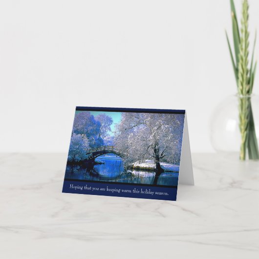 Ik hoop dat je warm blijft ... notitiekaartje (Voorkant)