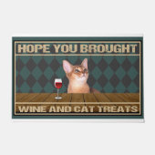 Ik hoop dat je wijn en kattenlekkernijen hebt meeg deurmat (Voorkant)