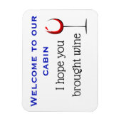 Ik hoop dat je Wine Stateroom Funny Cruise Deur he Magneet (Verticaal)