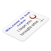 Ik hoop dat je Wine Stateroom Funny Cruise Deur he Magneet (Linkerzijde)