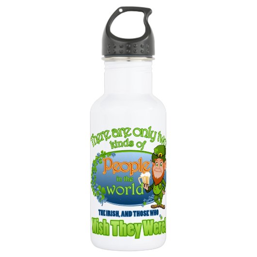 Ik hoop dat u Iers bent (VER 2) Waterfles (Voorkant)