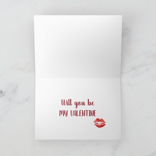 IK HOOP DAT U MIJN ***VALENTIJN*** BENT FEESTDAGEN KAART (Binnen)