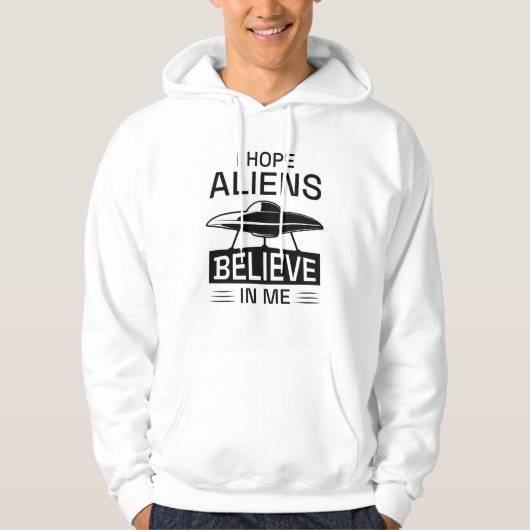 Ik hoop dat vreemdelingen in mij geloven hoodie (Voorkant)