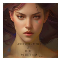 Ik hoop op mijn dood te laat, in liefde