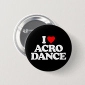 IK HOOP VAN ACRO DANCE RONDE BUTTON 5,7 CM (Voorkant /achterkant)