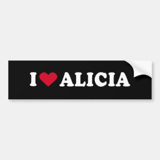 IK HOOP VAN ALICIA BUMPERSTICKER