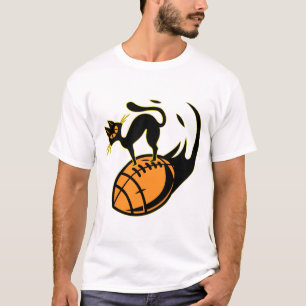 IK HOOP VAN AMERIKAANS FOOTBALL EN KATTEN T-SHIRT