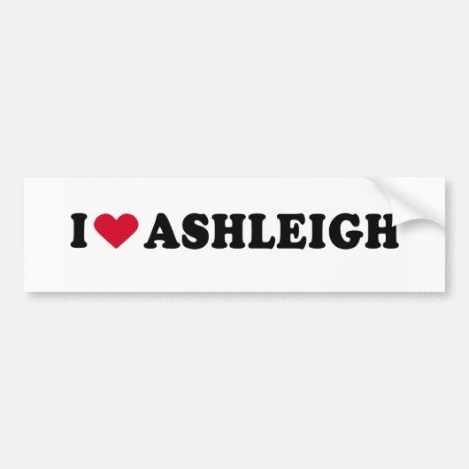 IK HOOP VAN ASHLEIGH BUMPERSTICKER (Voorkant)