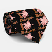 IK HOOP VAN BACON VANvarken Stropdas (Opgerold)