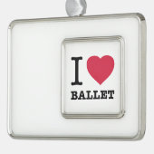 IK HOOP VAN BALLET VERZILVERD KADER ORNAMENT (Links)