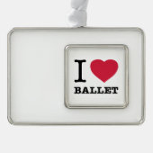 IK HOOP VAN BALLET VERZILVERD KADER ORNAMENT (Voorkant)