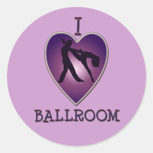 IK HOOP VAN BALLROOM RONDE STICKER