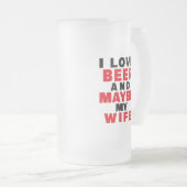 IK HOOP VAN BEER EN MIJN VROUW MATGLAS BIERPUL (Voorkant rechts)