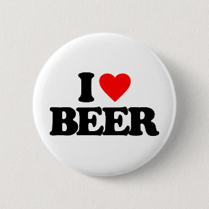 IK HOOP VAN BEER RONDE BUTTON 5,7 CM
