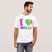 IK HOOP VAN BERLIN RAINBOW 3D T-SHIRT (Voorkant volledig)