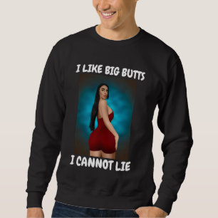 IK HOOP VAN BIG BUTTS grappige retro T-Shirts