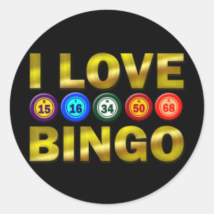 IK HOOP VAN BINGO RONDE STICKER