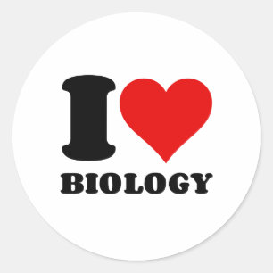 IK HOOP VAN BIOLOGIE RONDE STICKER