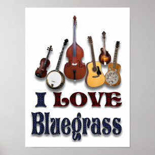 IK HOOP VAN BLUEGRASS - POSTER