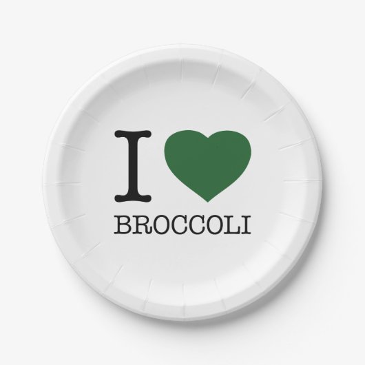 IK HOOP VAN BROCCOLI PAPIEREN BORDJE (Voorkant)