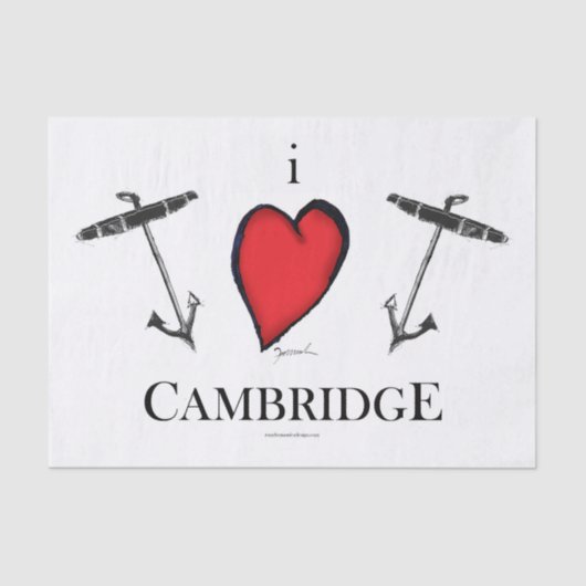 IK HOOP VAN CAMBRIDGE TISSUEPAPIER (Voorkant)