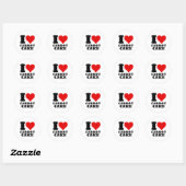 IK HOOP VAN CARROT CAKE RONDE STICKER (Vel)