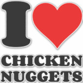 IK HOOP VAN CHICKEN NUGGGETS STICKER (Voorkant)
