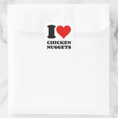 IK HOOP VAN CHICKEN NUGGGETS VIERKANTE STICKER (Tas)