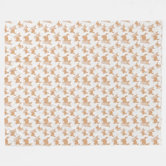 IK HOOP VAN CORGIS Fleece Blanket (Voorkant (Horizontaal))
