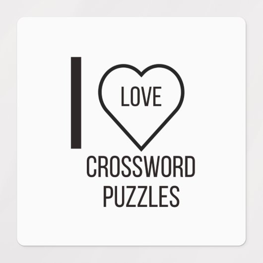 IK HOOP VAN CROSSWORD-PUZZZLES LABELS (Design 1)