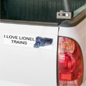 IK HOOP VAN DE BUMPERSTICKER VAN DE LIONELTRAINEN (Op Truck)