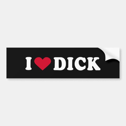 IK HOOP VAN DICK BUMPERSTICKER (Voorkant)