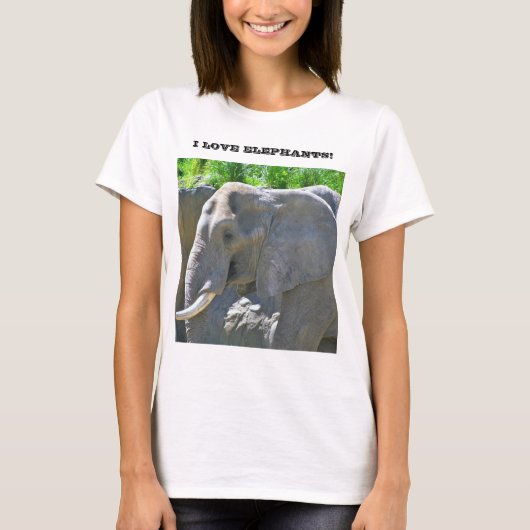 IK HOOP VAN ELEPHANTS! t-shirt (Voorkant)
