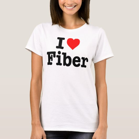 "IK HOOP VAN FIBER" T-SHIRT (Voorkant)