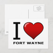 IK HOOP VAN FORT WAYNE IN - INDIANA BRIEFKAART (Voorkant / Achterkant)