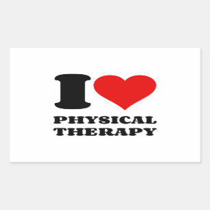 IK HOOP VAN FYSIEKE THERAPIE RECHTHOEKIGE STICKER