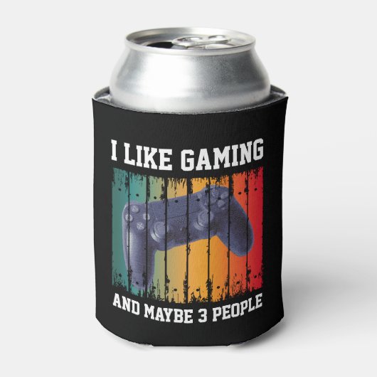 IK HOOP VAN GAMEN EN MISSCHIEN 3 MENSEN BLIKJESKOELER (Blikje Voorkant)