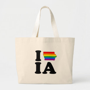 IK HOOP VAN GAY IOWA GROTE TOTE BAG