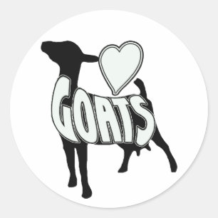 IK HOOP VAN GOATS LOGO ICON RONDE STICKER